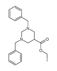 ethyl 1,3-dibenzylhexahydropyrimidine-5-carboxylate Structure