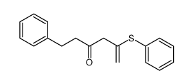 4-oxo-6-phenyl-2-phenylthio-1-hexene Structure