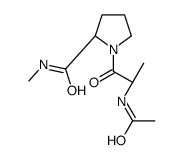 (2S)-1-[(2R)-2-acetamidopropanoyl]-N-methylpyrrolidine-2-carboxamide结构式