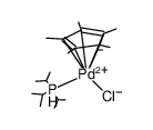 (pentamethylcyclopentadienyl)Pd(P(i-Pr)3)Cl结构式