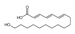 18-hydroxyoctadeca-2,4,6-trienoic acid Structure