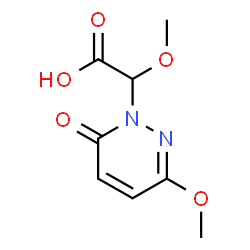 1(6H)-Pyridazineacetic acid,-alpha-,3-dimethoxy-6-oxo- structure