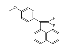 Naphthalene, 1-[2,2-difluoro-1-(4-methoxyphenyl)ethenyl]结构式