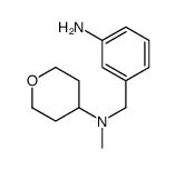 N-[(3-aminophenyl)methyl]-N-methyloxan-4-amine Structure