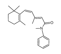 7-cis,9-trans-N-methyl-N-phenyl-β-ionylideneacetamide结构式