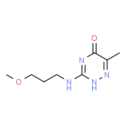 3-[(3-methoxypropyl)amino]-6-methyl-1,2,4-triazin-5(4H)-one Structure