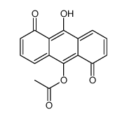 (10-hydroxy-1,5-dioxoanthracen-9-yl) acetate Structure