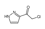 Ethanone, 2-chloro-1-(1H-pyrazol-3-yl)- (9CI) Structure