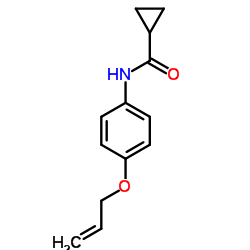 N-[4-(Allyloxy)phenyl]cyclopropanecarboxamide Structure