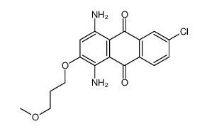 1,4-diamino-6-chloro-2-(3-methoxypropoxy)anthracene-9,10-dione结构式