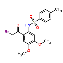 N-[2-(2-BROMO-ACETYL)-4,5-DIMETHOXY-PHENYL]-4-METHYL-BENZENESULFONAMIDE structure