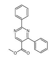 5-Pyrimidinecarboxylic acid, 2,4-diphenyl-, methyl ester结构式