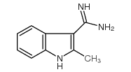 2-METHYL-1H-INDOLE-3-CARBOXAMIDINE结构式