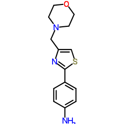 4-[4-(4-Morpholinylmethyl)-1,3-thiazol-2-yl]aniline Structure