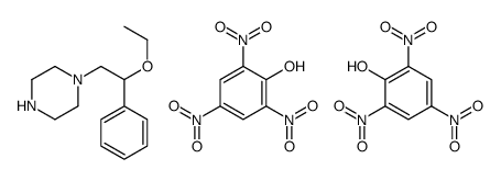 1-(2-ethoxy-2-phenylethyl)piperazine,2,4,6-trinitrophenol Structure