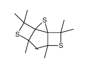 1,1,3,3,6,6,8,8-octamethyl-2,7,9-trithiadispiro[3.0.35.14]nonane结构式