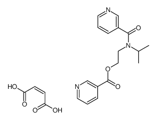 2-(N-isopropyl-N-nicotinoylamino)ethyl nicotinate maleate Structure