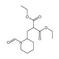 diethyl 2-[(1-formylpiperidin-2-yl)methyl]propanedioate结构式