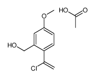 acetic acid,[2-(1-chloroethenyl)-5-methoxyphenyl]methanol结构式