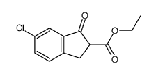 ethyl 5-chloro-3-oxo-1,2-dihydroindene-2-carboxylate Structure