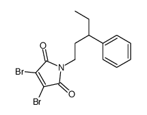 3,4-dibromo-1-(3-phenylpentyl)pyrrole-2,5-dione结构式