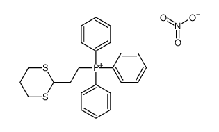 2-(1,3-dithian-2-yl)ethyl-triphenylphosphanium,nitrate结构式