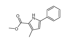 methyl 3-methyl-5-phenyl-1H-pyrrole-2-carboxylate结构式