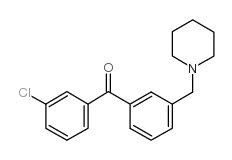 3-CHLORO-3'-PIPERIDINOMETHYL BENZOPHENONE picture