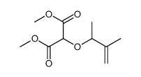 dimethyl 2-(3-methylbut-3-en-2-yloxy)propanedioate Structure