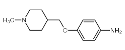 4-(1-甲基-4-哌啶基甲氧基)苯胺结构式