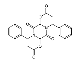 (5-acetyloxy-1,4-dibenzyl-3,6-dioxopiperazin-2-yl) acetate Structure