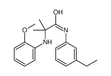 N-(3-ethylphenyl)-2-(2-methoxyanilino)-2-methylpropanamide结构式