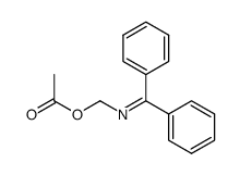 N-(Diphenylmethylen)aminomethyl-acetat结构式