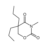 5,6-Dihydro-3-methyl-5,5-dipropyl-2H-1,3-oxazine-2,4(3H)-dione结构式