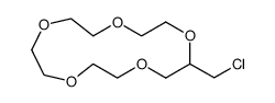 1,4,7,10,13-Pentaoxacyclopentadecane, 2-(chloromethyl) Structure