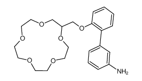 2-<2-(3-aminophenyl)phenoxymethyl>-15-crown-5 Structure