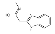 1H-Benzimidazole-2-acetamide,N-methyl-(9CI) structure
