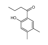 1-(2-hydroxy-4,5-dimethylphenyl)butan-1-one Structure