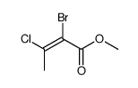 methyl 2-bromo-3-chlorobut-2-enoate Structure