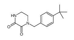 1-[(4-tert-butylphenyl)methyl]piperazine-2,3-dione Structure