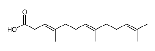4,8,12-trimethyltrideca-3,7,11-trienoic acid, mixed isomers structure