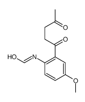 N-[4-methoxy-2-(4-oxopentanoyl)phenyl]formamide结构式