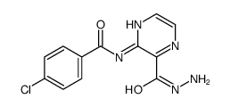 3-[(4-Chlorobenzoyl)amino]-2-pyrazinecarboxylic acid hydrazide Structure