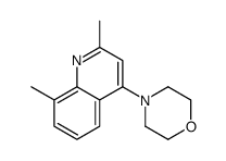 4-(2,8-dimethylquinolin-4-yl)morpholine Structure