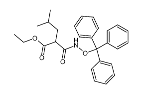 4-Methyl-2-trityloxycarbamoyl-pentanoic acid ethyl ester结构式