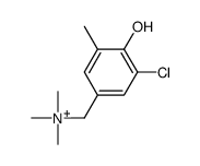 (3-chloro-4-hydroxy-5-methylphenyl)methyl-trimethylazanium Structure