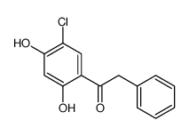 1-(5-chloro-2,4-dihydroxyphenyl)-2-phenylethanone结构式