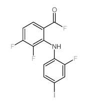3,4-DIFLUORO-2-((2-FLUORO-4-IODOPHENYL)AMINO)BENZOYL FLUORIDE结构式