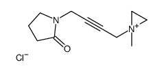 1-[4-(1-methylaziridin-1-ium-1-yl)but-2-ynyl]pyrrolidin-2-one,chloride Structure