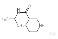 N-propan-2-ylpiperidine-3-carboxamide,hydrochloride Structure